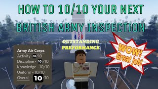 HOW TO DO INSPECTIONS IN SHARKUSES BRITISH ARMY ROBLOX [upl. by Acisset]