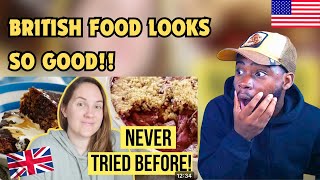 American Reacts to 13 Foods I Had Never Tried Before Moving to The UK [upl. by Gilroy]