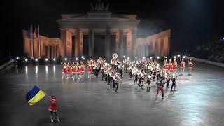 Berlin Tattoo 2024  Orchestra Fanfares of Lviv and Mazoretki quotFeyeriyaquot Ukraine [upl. by Linnie]