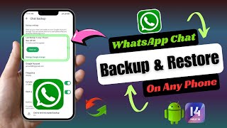 How to Backup amp Restore WhatsApp Chat  Recover WhatsApp Chats [upl. by Shaum]