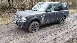 Range Rover L322 44 V8 Performance in Forest Mud Offroad 4x4 [upl. by Atsirc]