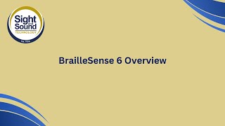 Overview of the BrailleSense 6 [upl. by Akinehc]