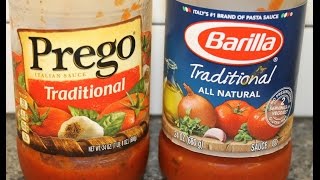 Prego vs Barilla Blind Taste Test [upl. by Alyss]