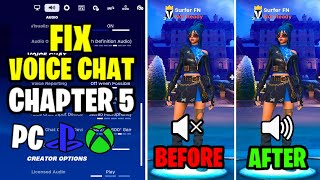 HOW TO FIX GAME CHAT AUDIO IN FORTNITE CHAPTER 5 Voice Chat Not Working [upl. by Abraham]