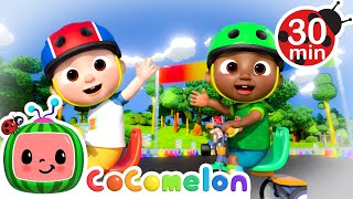 Cody and JJs Racing  Cocomelon  Cody Time  Kids Cartoons amp Nursery Rhymes  Moonbug Kids [upl. by Sorce]