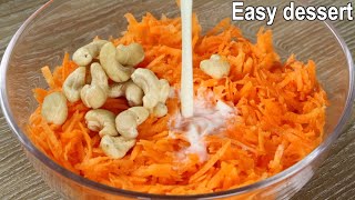 Easy amp Delicious Dessert recipe with Carrot [upl. by Catherine]