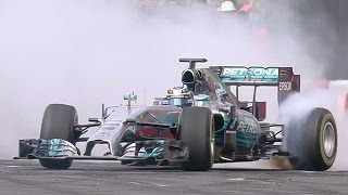 Crazy High Speed F1 Action amp Donuts in Budapest [upl. by Clerissa]