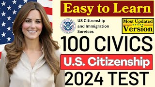 Quick Practice 100 Civics Questions and Answers US Citizenship Interview uscitizenship usa [upl. by Thais193]