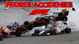 los PEORES ACCIDENTES de la FORMULA 1 [upl. by Dory751]