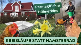 Unser SelbstversorgerHof im Frühling Kreisläufe statt Hamsterrad  Permaglück und Hühnerkino [upl. by Mistrot379]