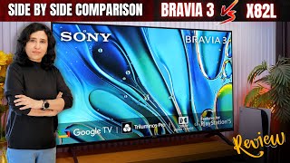 Sony Bravia 3 Review ⚡️ Side by Side Comparison⚡️Sony Bravia 3 vs X82L [upl. by Adriaens]