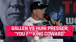 Paul Gallen vs Justis Huni  Gallen Goes Off At Press Conference [upl. by Persse906]