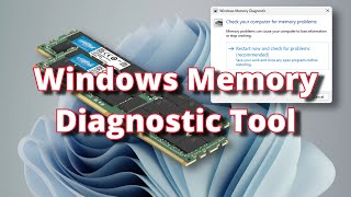 Windows Memory Diagnostic [upl. by Merrie]