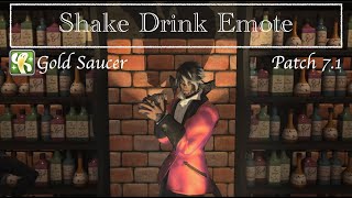 Final Fantasy XIV  Shake Drink Emote [upl. by Eineeuq]