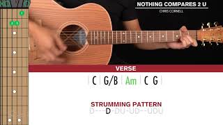 Chris CornellNothing Compares 2 UGuitar LessonTutorialHow to PlayEasy [upl. by Dleifxam]