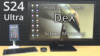 How to connect your Samsung Galaxy S24 Ultra to a HDMI TV or monitor for DeX and screen mirroring [upl. by Aidas]