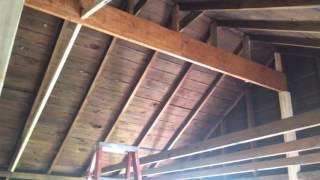 house remodel  part 12 vaulted ceilings [upl. by Odnumde]