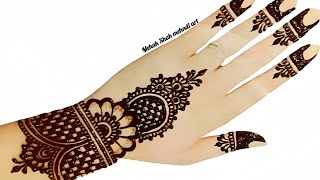 Very beautiful stylish backhand mehndi designeasy mehndi designsmehandi ka designmehandimehndi [upl. by Ycniuqal]