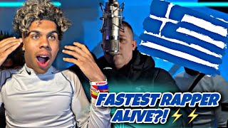 AMERICAN REACTING TO GREEK DRILL 🇬🇷  IMMUNE x FUMEZ  FASTEST RAPPER EVER [upl. by Corney]