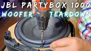 JBL Partybox 1000 Subwoofer Teardown  Sound Test [upl. by Emmeline]