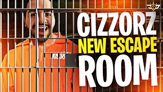 I BROKE MY HAND CIZZORZ NEW ESCAPE ROOM CIZZORZ LIVE REACTS Fortnite Battle Royale [upl. by Leidag721]