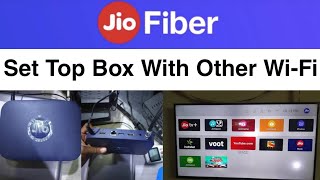 Use jio set top box using other WiFi network ft airtel xstream  Jio fiber set top box with airtel [upl. by Nalor]