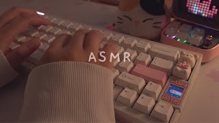 Cozy ASMR 2h typing on different Keyboard Layouts ☁️ [upl. by Silsbye558]