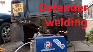 Welding that chassis legs on my Land Rover Defender with my RTech MIG 180 MoT fail [upl. by Zeena]