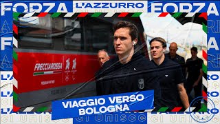 Il viaggio degli Azzurri verso Bologna  ItaliaTurchia  EURO 2024 [upl. by Mar]