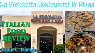 La Forchetta Italian Restaurant Food Review with RockinRobin 103 in Stuart Florida [upl. by Stevena]