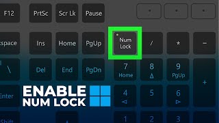 How To Enable Num Lock at Startup Windows 11 [upl. by Ddot159]