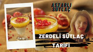 ASTARLI SÜTLAÇ TARİFİ  Masterchef deki Zerdeli Sütlaç Nasıl Yapılır Shorts MasterchefTürkiye [upl. by Fitton]