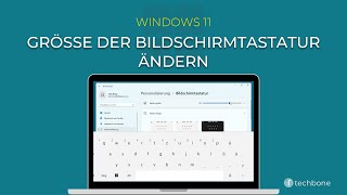 Größe der Bildschirmtastatur ändern Windows 11 [upl. by Llatsyrk951]