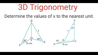 Determine VALUES Of x To The Nearest Unit 1 Of 2 [upl. by Kassia274]