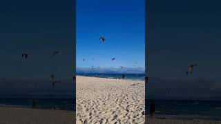 Tarifa Beach  Kitesurfing Windsurfing  Cadiz Spain Europe kitesurfing beach windsurfing spain [upl. by Champaigne]