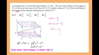 2023 AMC 10B Problem 17AMC 12B Problem 13 [upl. by Leirea485]