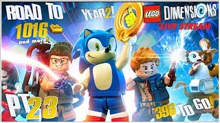 Lego Dimensions Road to 1016 Gold Bricks LIVE STREAM Pt 23a  HTG [upl. by Ellynn]