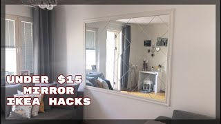 DIY Wall Mirror Ikea Hack DIY Room Decor 2020 Home Decoration Ideas on a Budget [upl. by Atsirak]