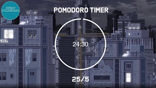 25 minute timer  Lofi  Pomodoro timer  4 x 25 min [upl. by Assennav]