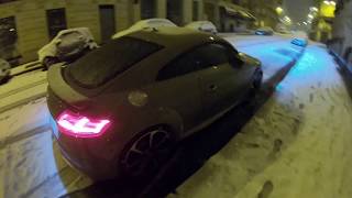 NUIT DE NEIGE EN AUDI TT RS   regardez vraiment la fin mdr [upl. by Ecinrahs72]