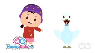 Goosey Goosey Gander  Nursery Rhymes For Kids And Children  Happy Kids [upl. by Resee]