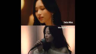 Twice Mina And Blackpink Jennie quotSnowmanquot Cover kpop Snowman blackpink twice mina jennie [upl. by Minsat]