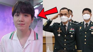 El horario de la baja militar de Suga ha sido revisado por el ejércitoBTS BTS Kpop SUGA [upl. by Wolfort559]