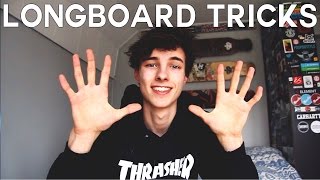 TOP 10 LONGBOARD TRICKS [upl. by Beall215]