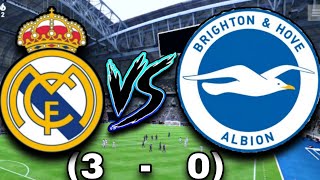 Real Madrid vs Brighton amp Hove 30 Fc mobile game play [upl. by Gilles615]