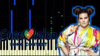 Netta Barzilai Israel  TOY  Eurovision 2018 piano cover  synthesia [upl. by Rehpotsihc750]