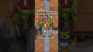 El nivel de las cartas NO importa 18 clashroyale shortsvideo shorts [upl. by Akenet]