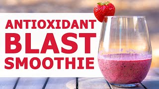 Healthy Antioxidant BerryBlast Smoothie Recipe [upl. by Devonne]