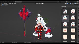 BLENDER Rigged Character Blood Embrace ELF [upl. by Rocca]