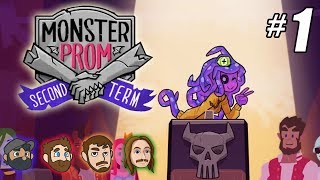 Monster Prom Second Term Multiplayer  Part 1  NEW CHARACTERS [upl. by Neilla]